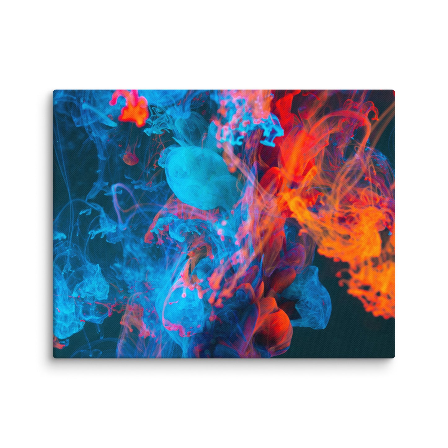 Canvas Blue Red Abstract