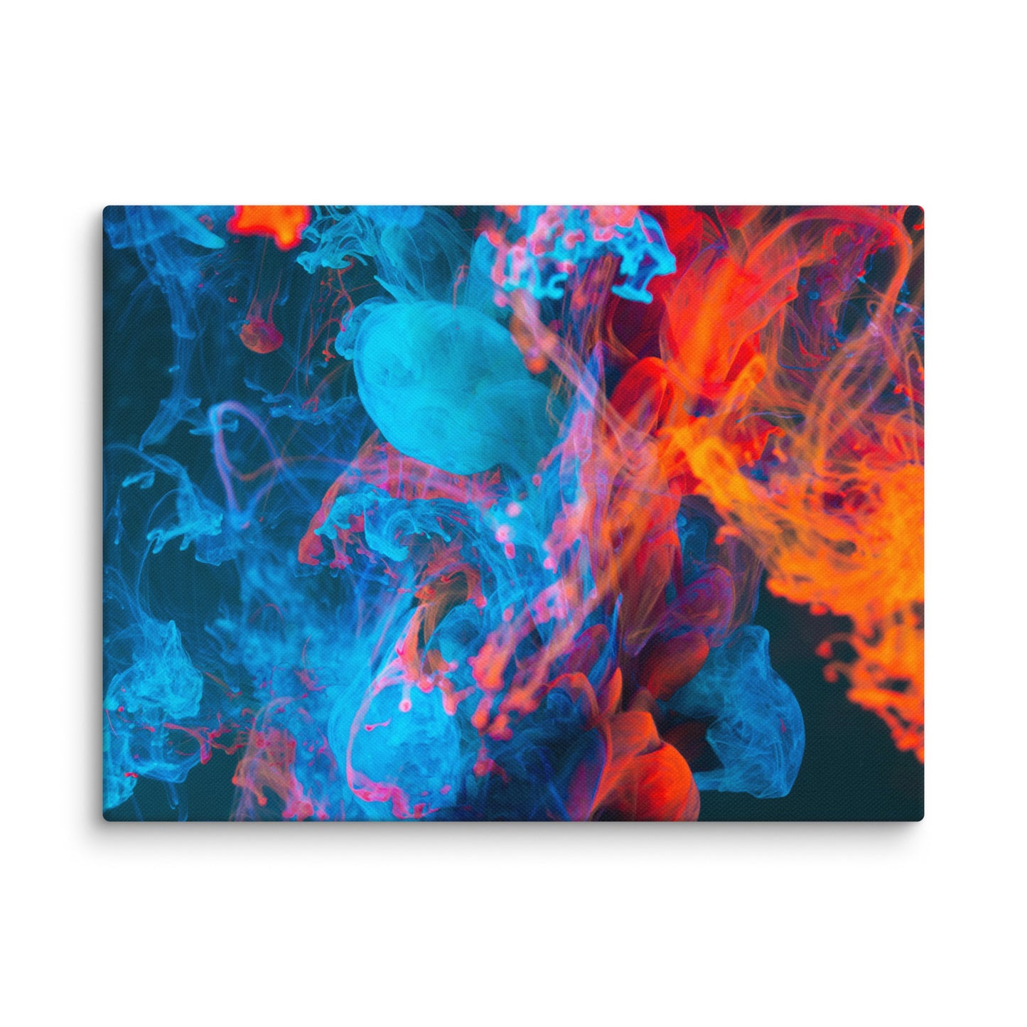 Canvas Blue Red Abstract