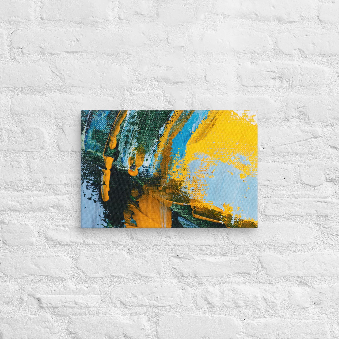 Canvas Yellow Abstract 2