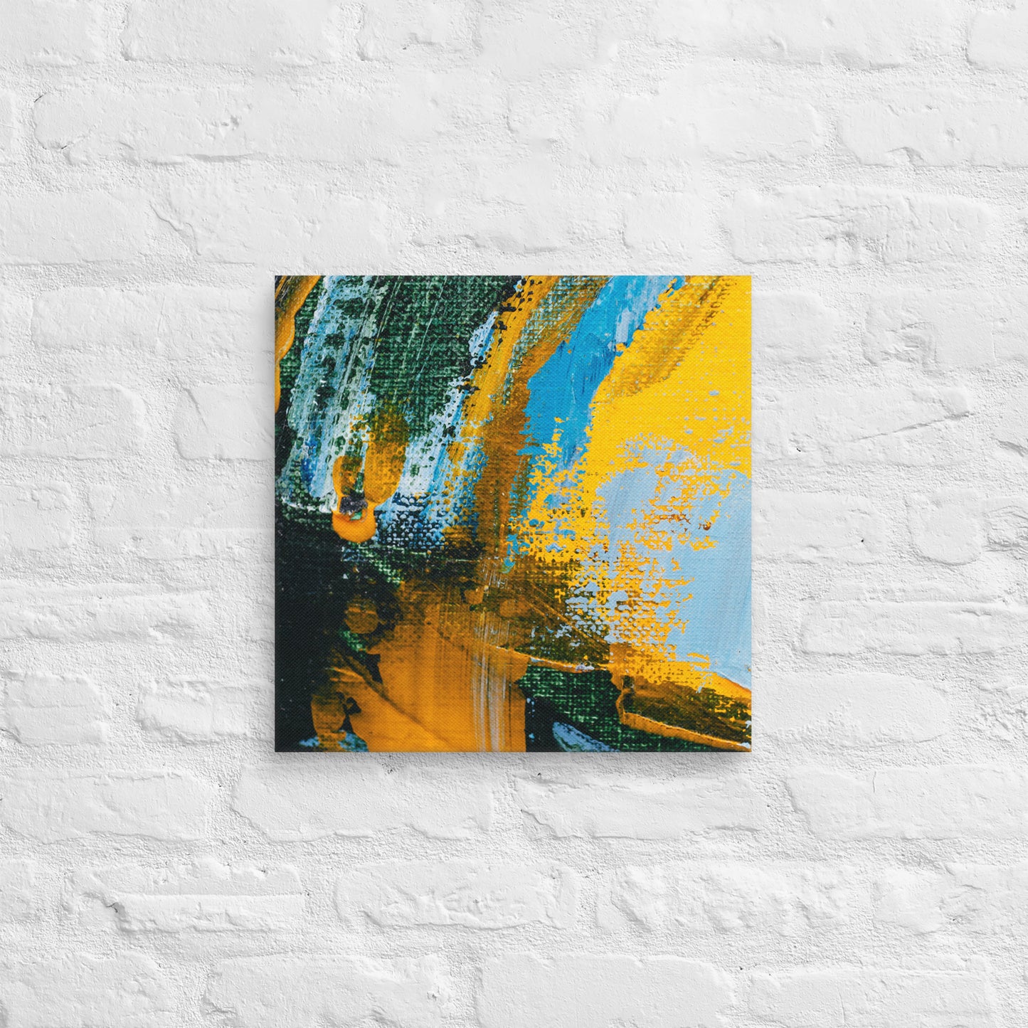 Canvas Yellow Abstract 2