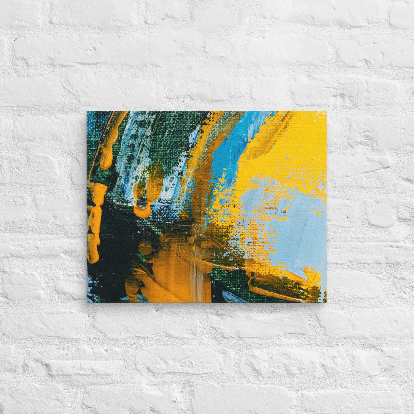 Canvas Yellow Abstract 2