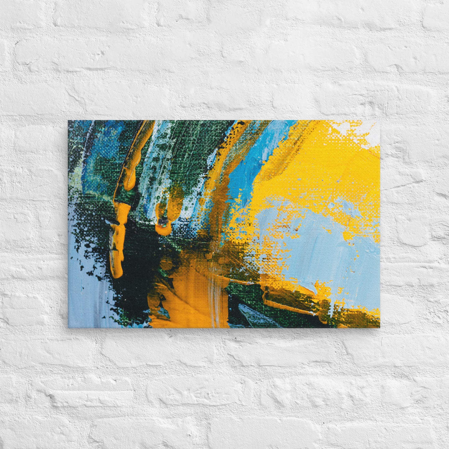 Canvas Yellow Abstract 2