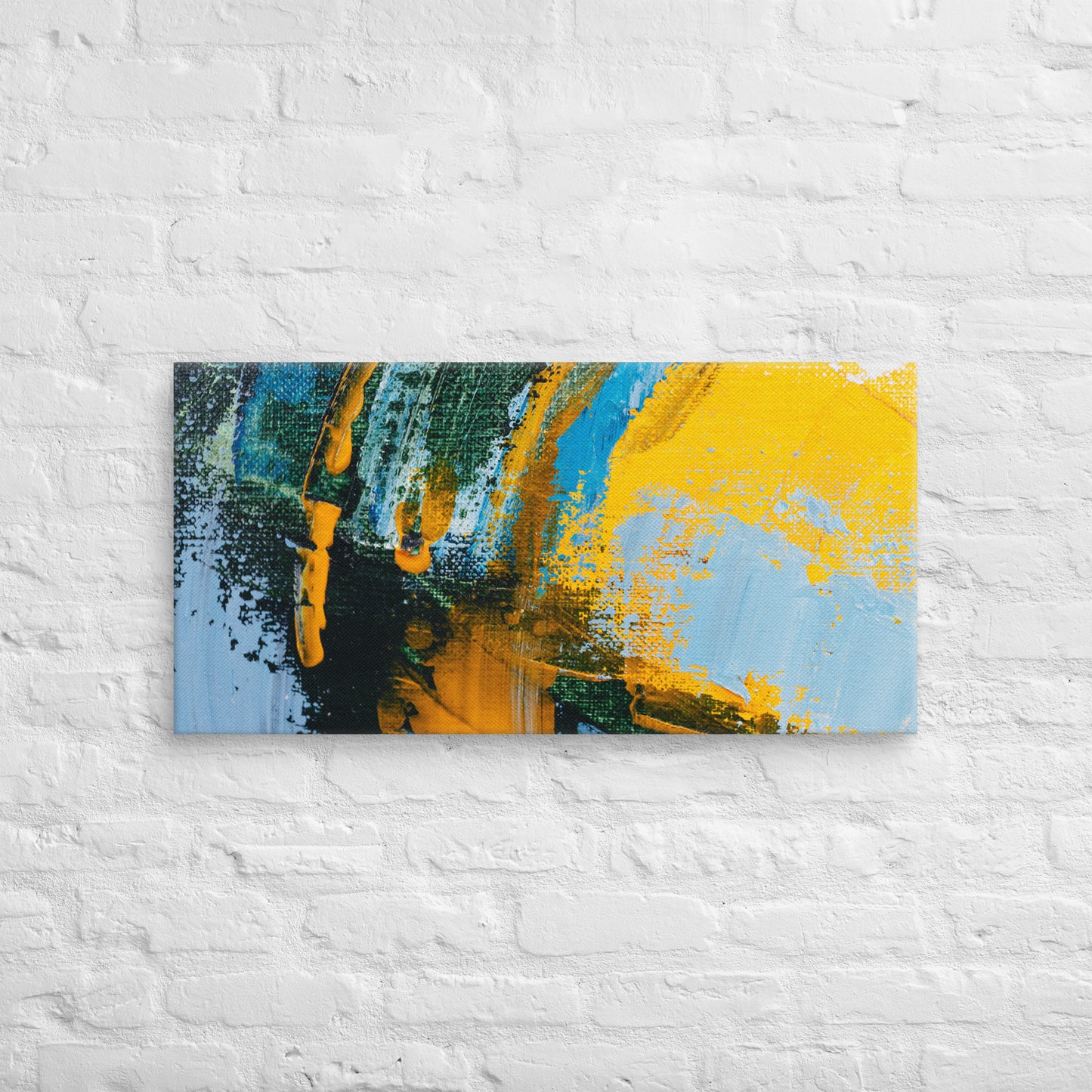 Canvas Yellow Abstract 2