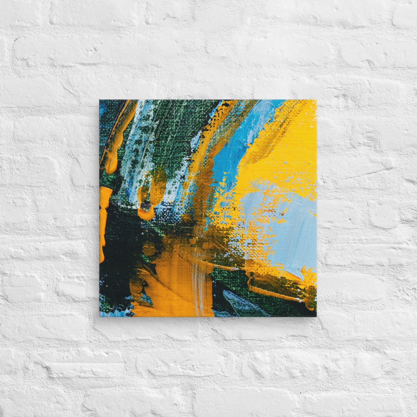 Canvas Yellow Abstract 2