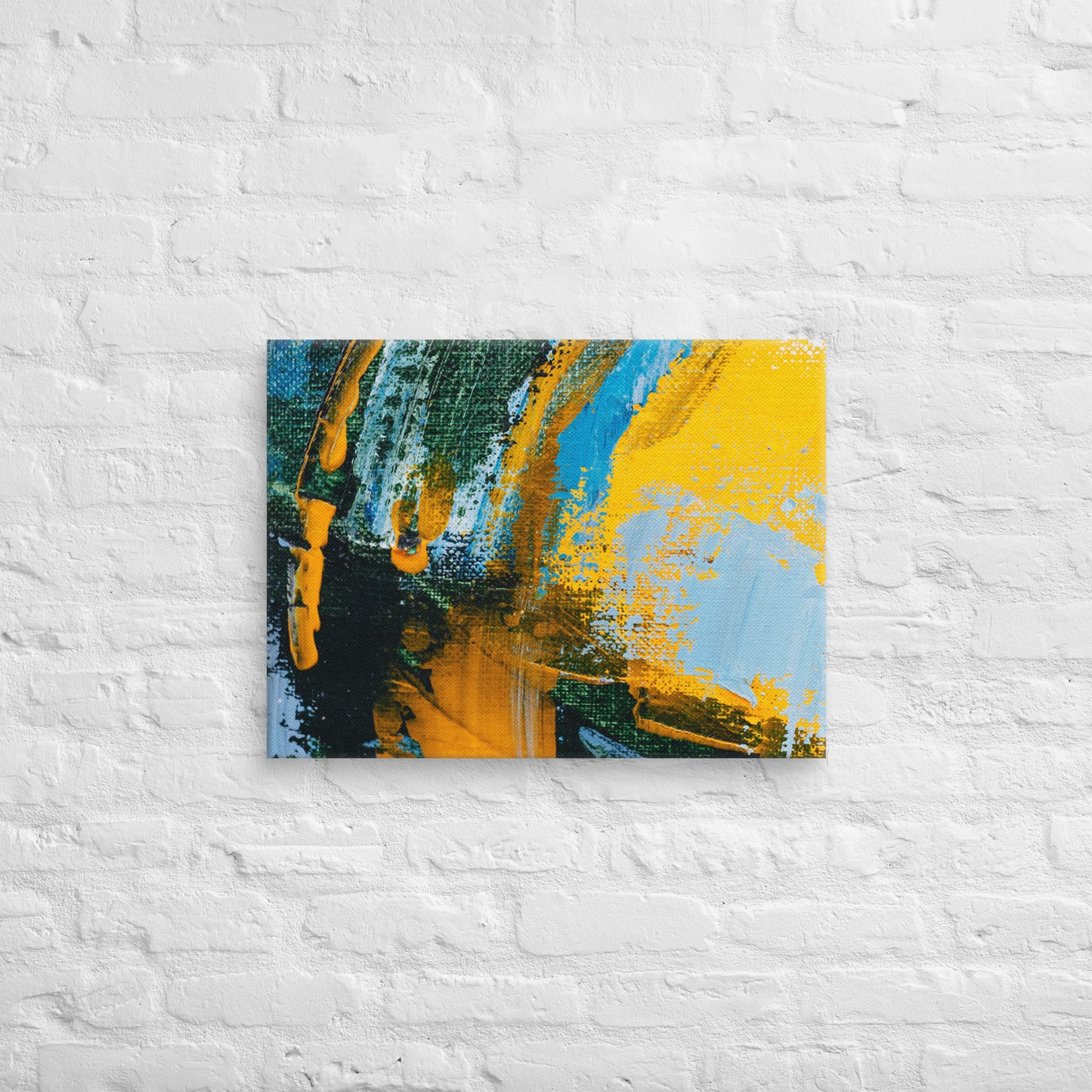 Canvas Yellow Abstract 2