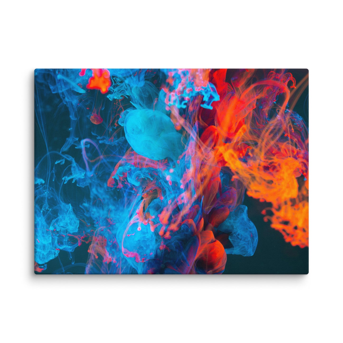 Canvas Blue Red Abstract