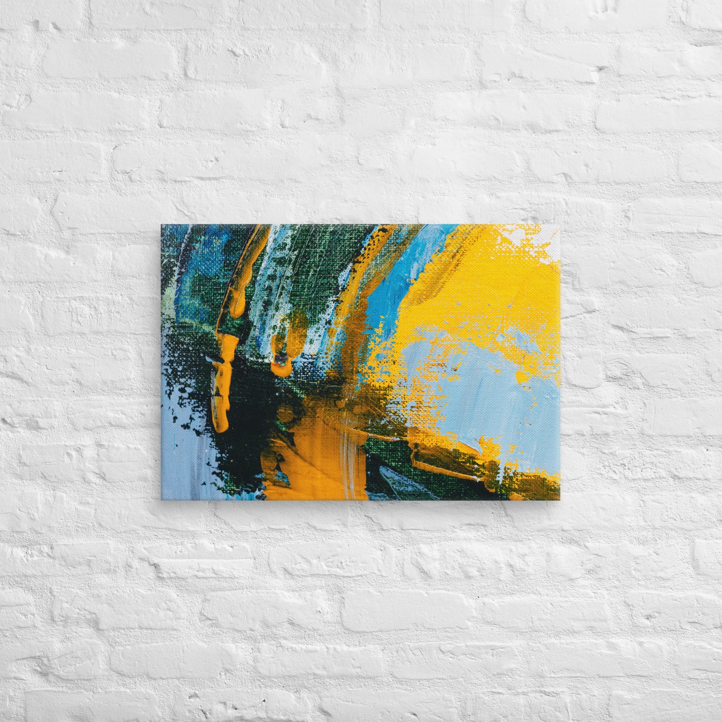 Canvas Yellow Abstract 2