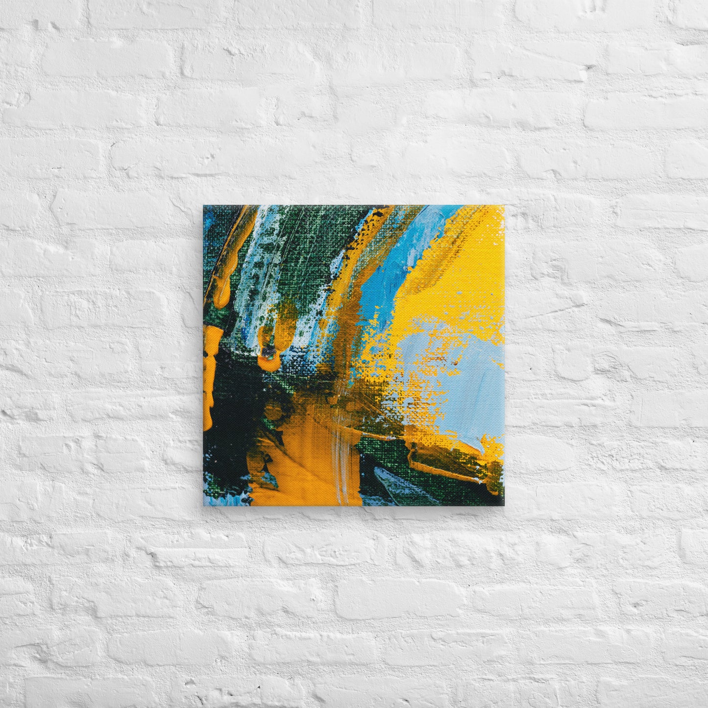 Canvas Yellow Abstract 2