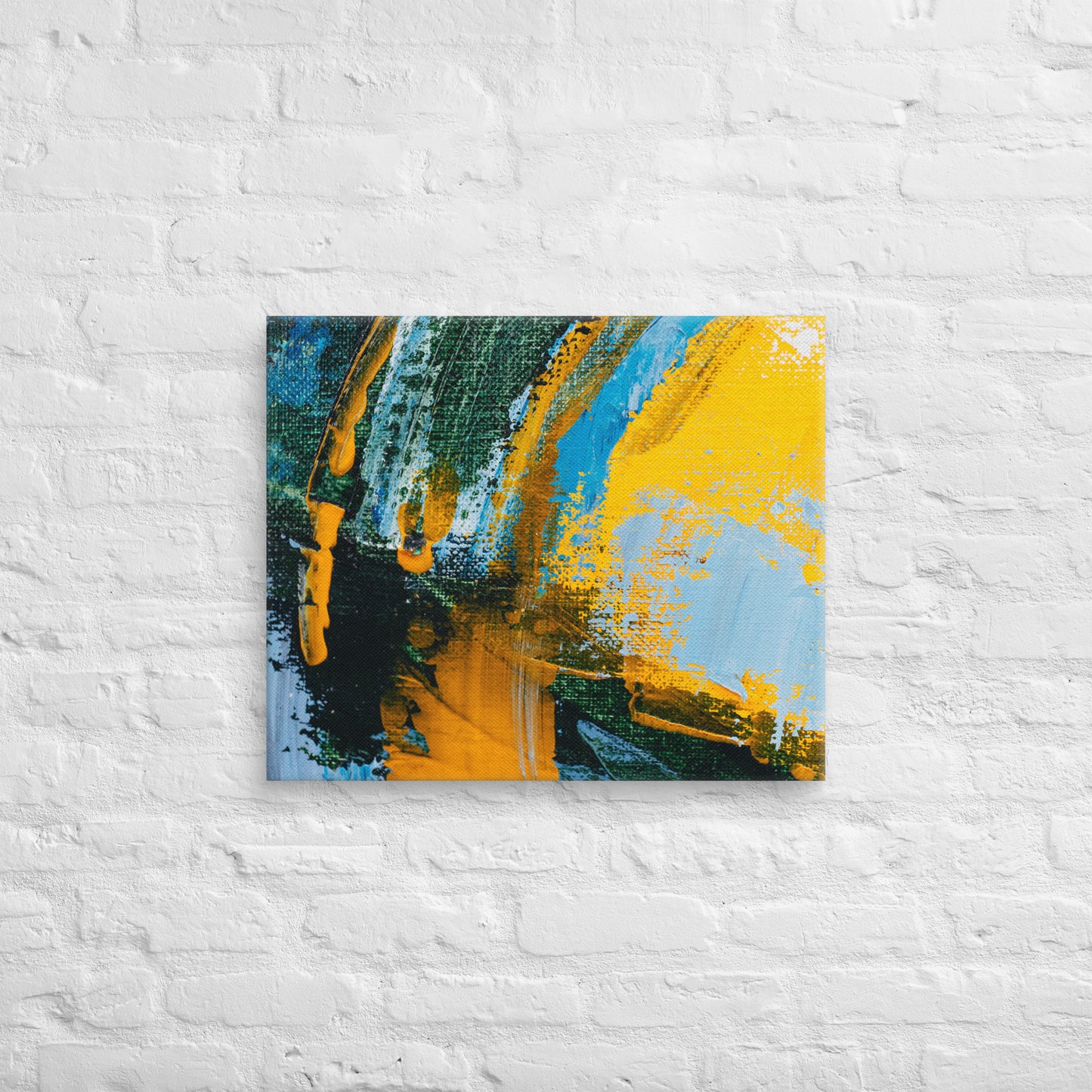 Canvas Yellow Abstract 2