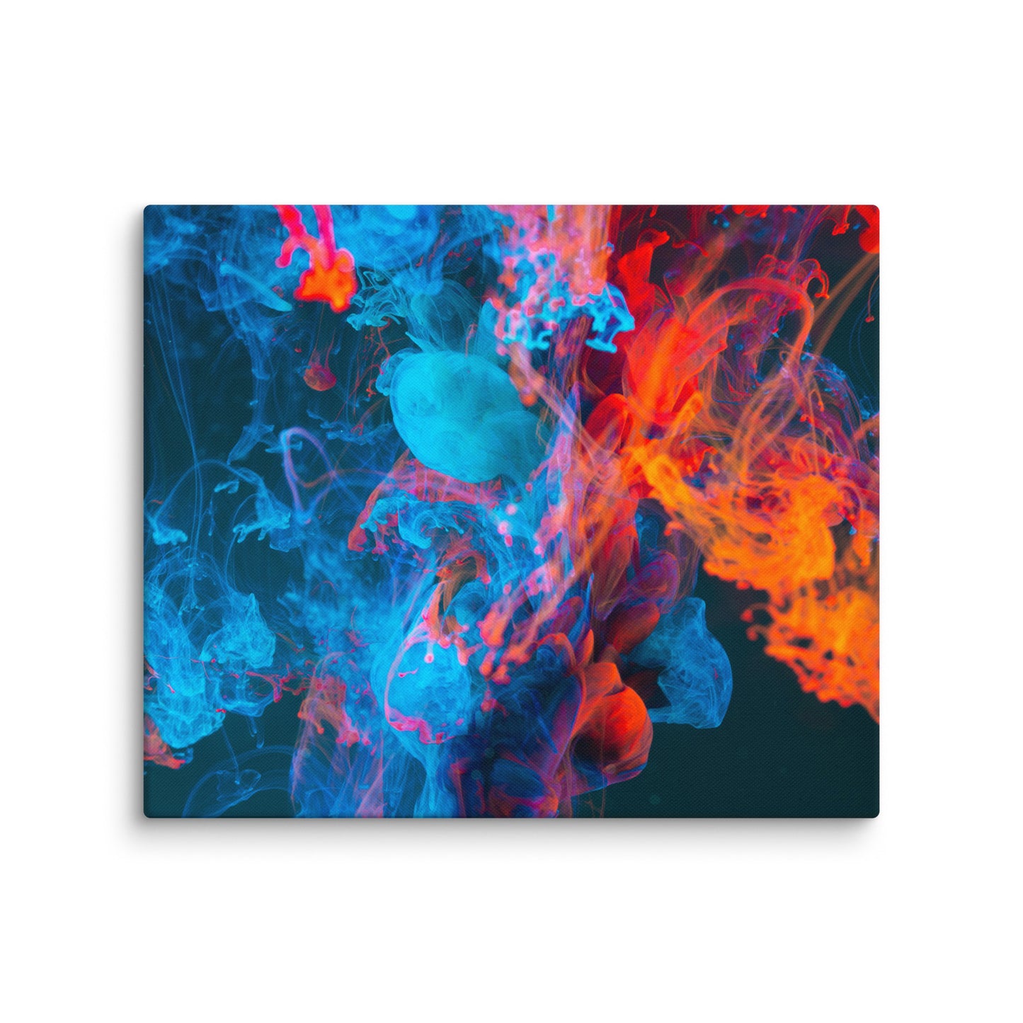 Canvas Blue Red Abstract