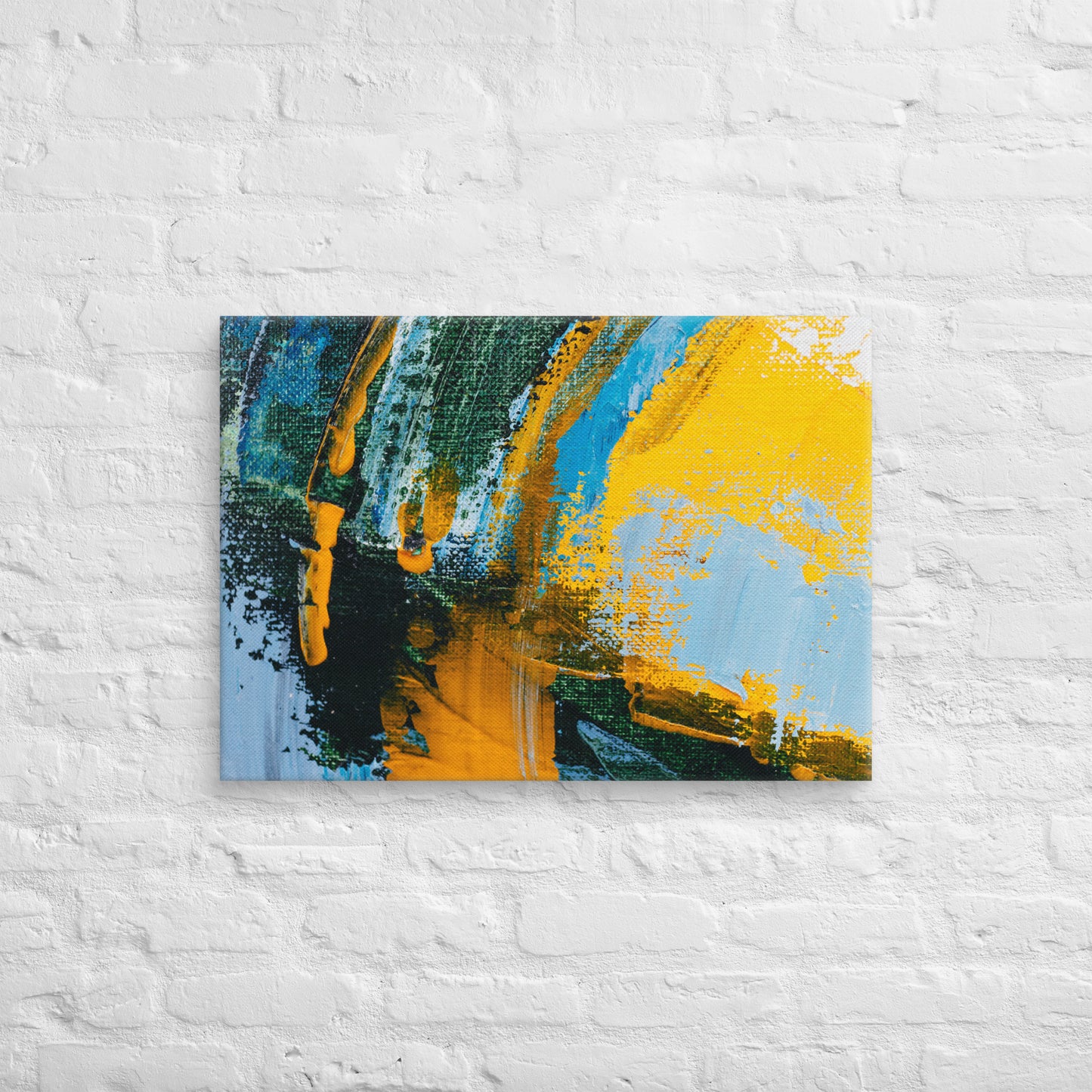 Canvas Yellow Abstract 2