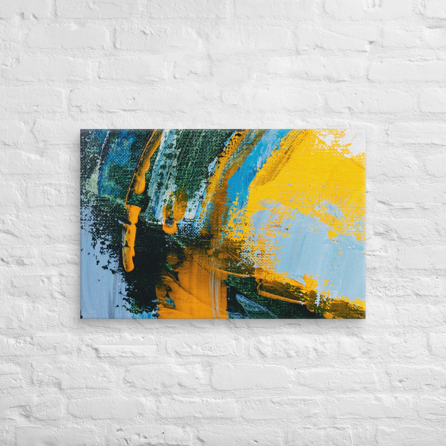 Canvas Yellow Abstract 2