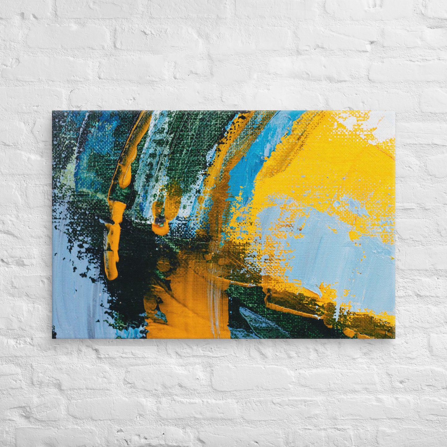 Canvas Yellow Abstract 2