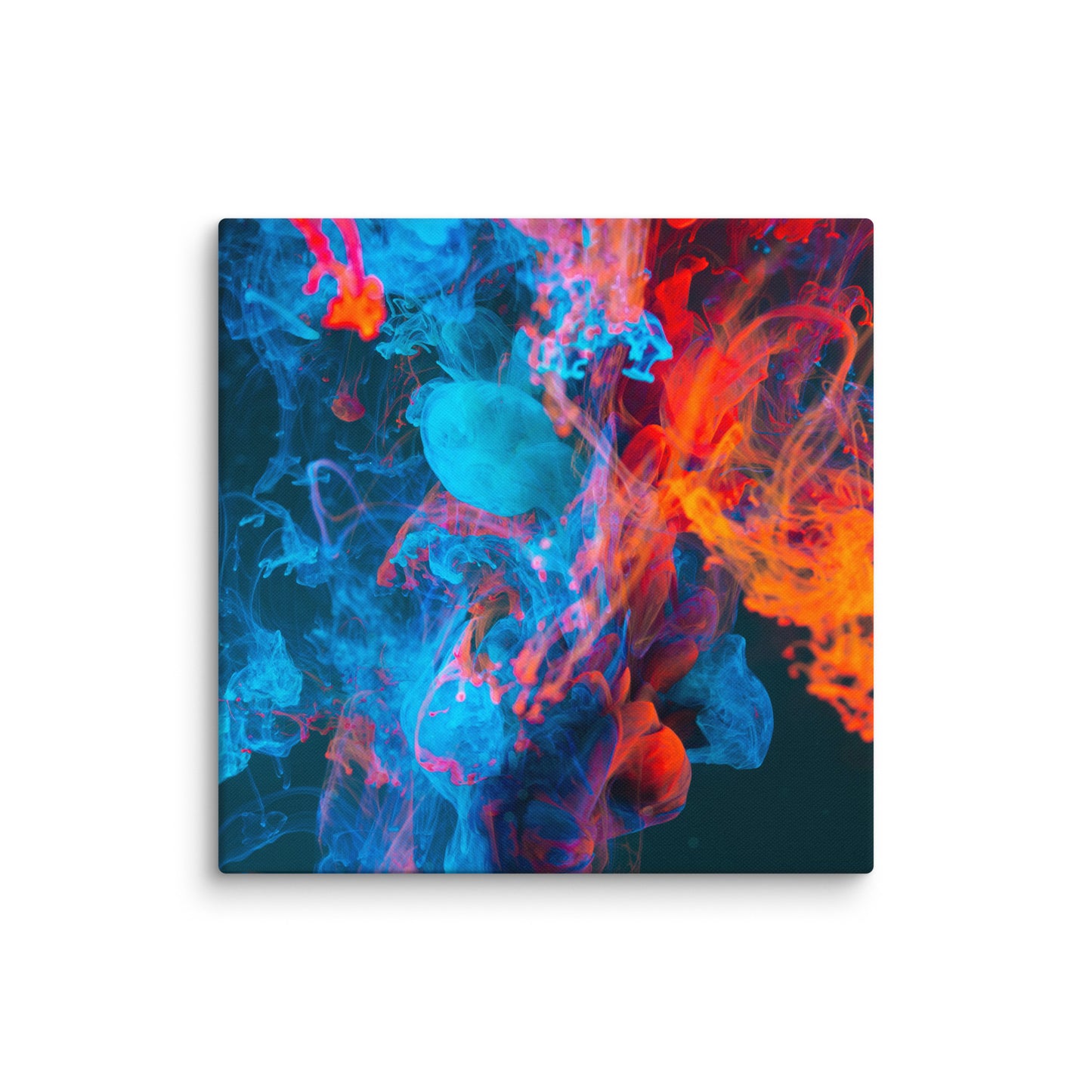 Canvas Blue Red Abstract