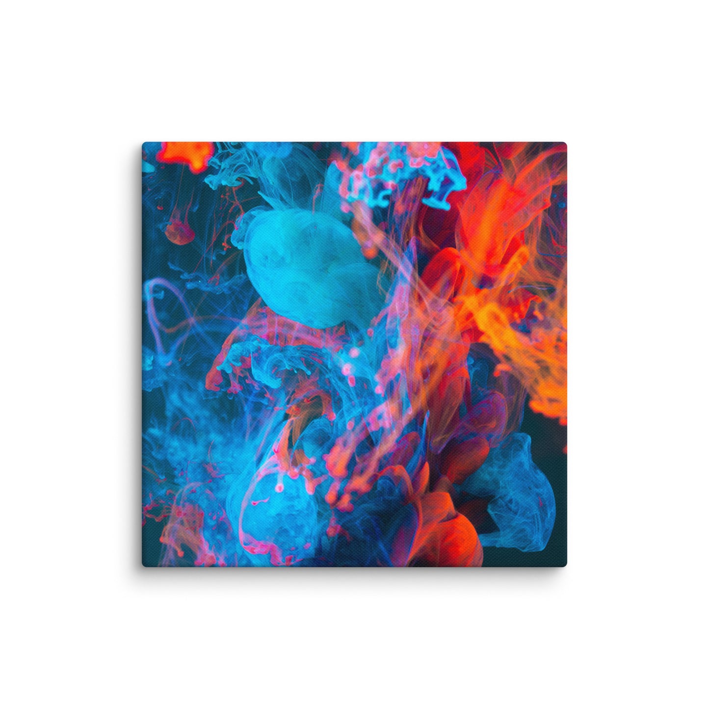 Canvas Blue Red Abstract