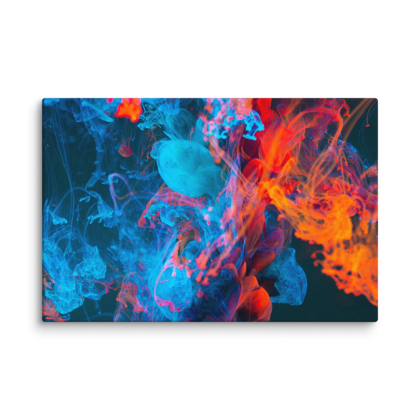 Canvas Blue Red Abstract